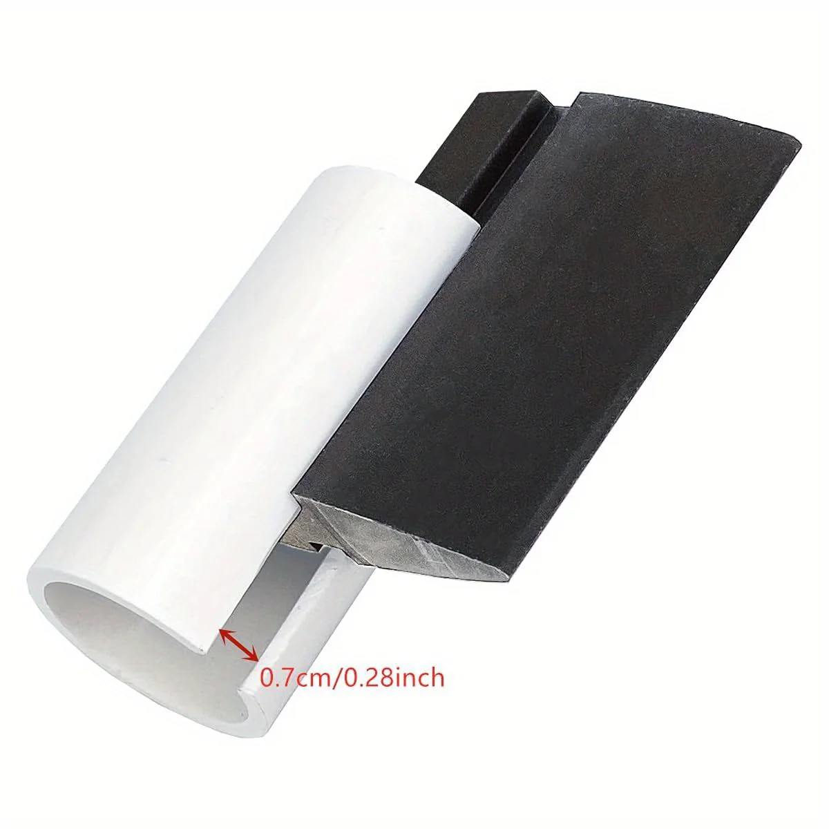 2piece DIY Mini Silicone Squeegee Window Tint Squeegee for for Window Glass, Mirror, Shower and Sink - Black