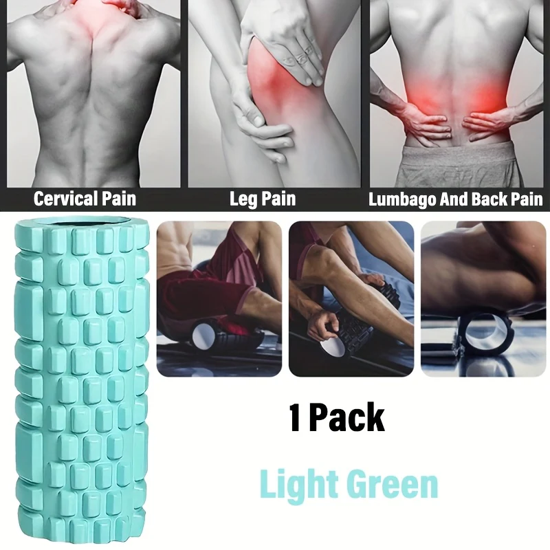 13-inch Portable Foam Roller, Made Of High-density EVA Foam Material, Is Suitable for Yoga, Gym, Home Exercise And Deep Tissue Relaxation Muscle Massage Roller.